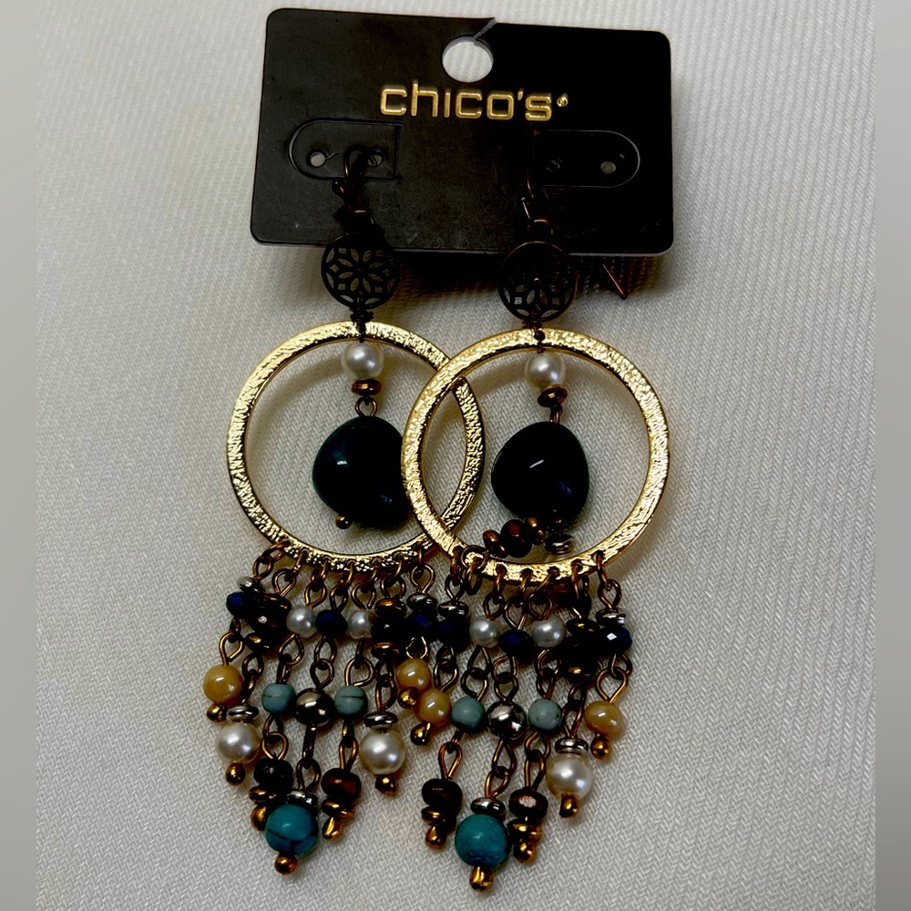 NWT Chico’s Boho Dangle Earrings